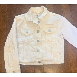 Crew Cuts by J.Crew sz XS 4-5 Denim Jacket - White